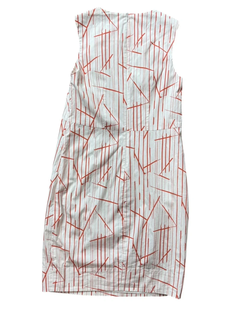 Peserico Made in Italy Geometric Print Sleeveless Shift Dress size IT 40 (US 4)